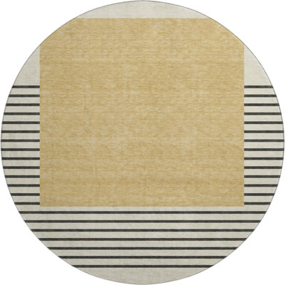 Premium Machine Washable Lyndhurst AMF995 Stripes Rug