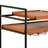 Serving Cart with Stemware Rack