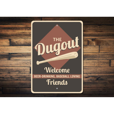 Enseigne en aluminium Dugout