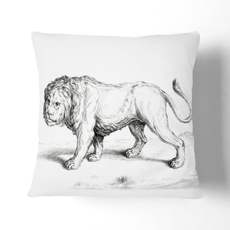 Square Throw Cushion, 40cm H x 40cm W x 15cm D, White