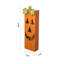 Décoration d'Halloween illuminée citrouille en bois