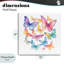Plaque murale Rainbow Butterflies Rabble, design par Creative Studio