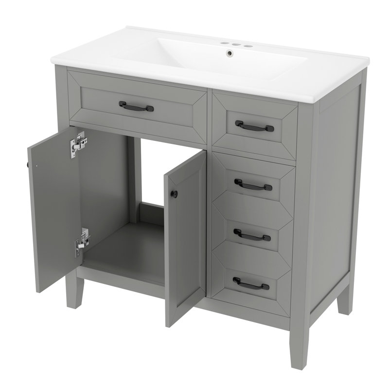 36" Bathroom Vanity with Sink Combo