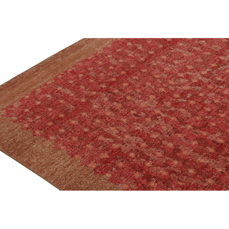 Homage Hand Knotted Wool Geometric Area Rug, Rectangle 9' x 12'