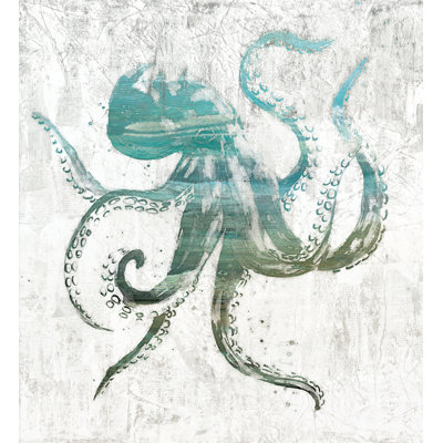 Teal Octopus - Painting Print