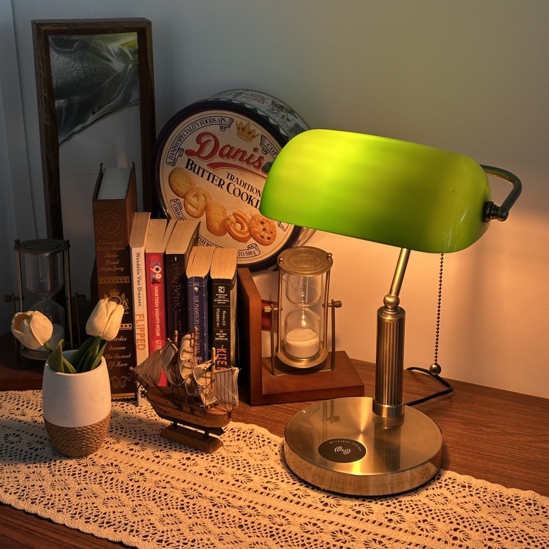 Metal USB Bankers Lamp