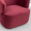 Fauteuil demi-tonneau pivotant rembourré Tybias-614981180