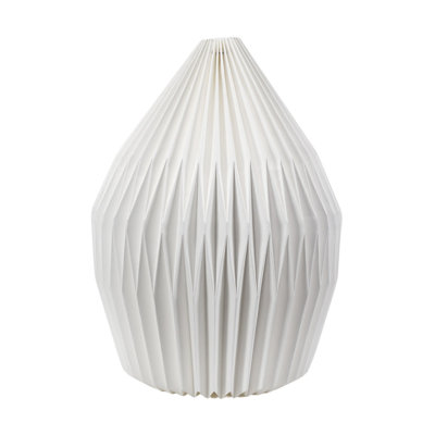 40.5cm H Paper Hourglass Pendant Shade ( Slip-On ) in White