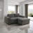 76" Wide 3- Piece Premium Corduroy Reversible Modular Living Room Sofa With Ottoman-633035654-633035648