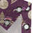 Latitude Run® Night Grommet Curtain Moon and Flowers Butterfly 50" x 96" Dark Magenta Pale Peach-921451982