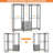 Natalita 39.5'' - 65.5" W Closet System-2122896555