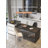 5-Piece Modern Dining Set, 64"-83" Rectangular Table With 4 Chairs