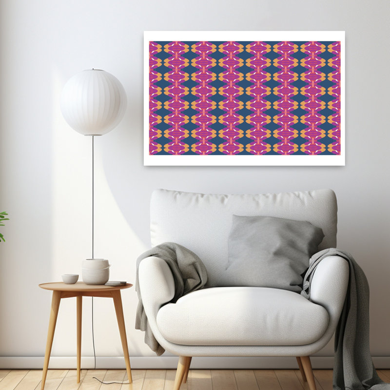 Art contemporain, art moderne géométrique audacieux, H 24 po x l 36 po