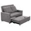 2 Seater Linen Sofa Bed-2073523715