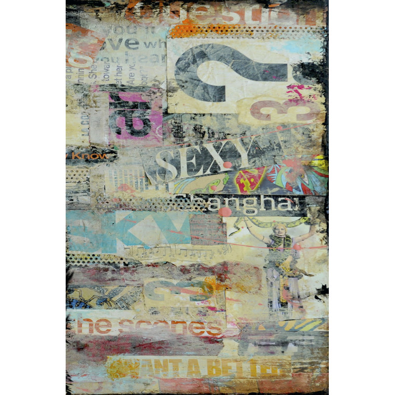 In The Mix II by Erin Ashley - Wrapped Canvas Painting, 30cm H x 20cm W x 3.8cm D