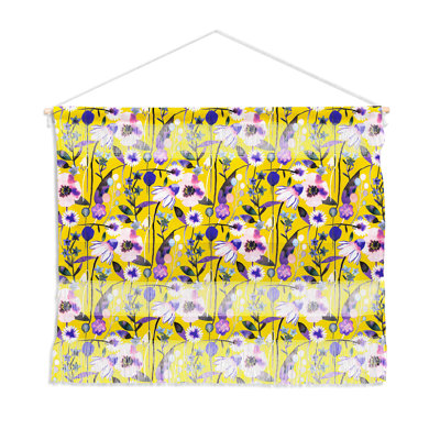 Suspension murale margueritess et fleurs à ressorts design Ninola