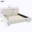 Curve-Shaped Design Contemporary Upholstered Bed