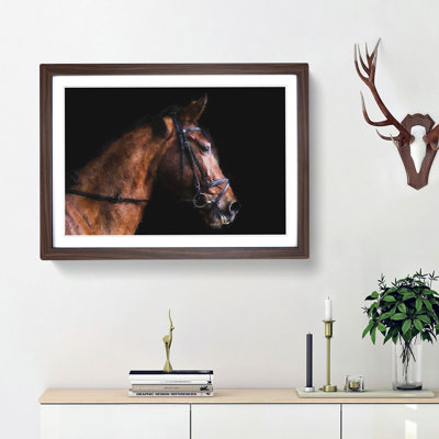 Horse Portrait - Picture Frame Painting Print