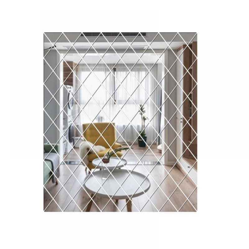 Autocollants muraux en acrylique auto-adhésifs pour décoration de fond, L 39,37 po x l 39,37 po