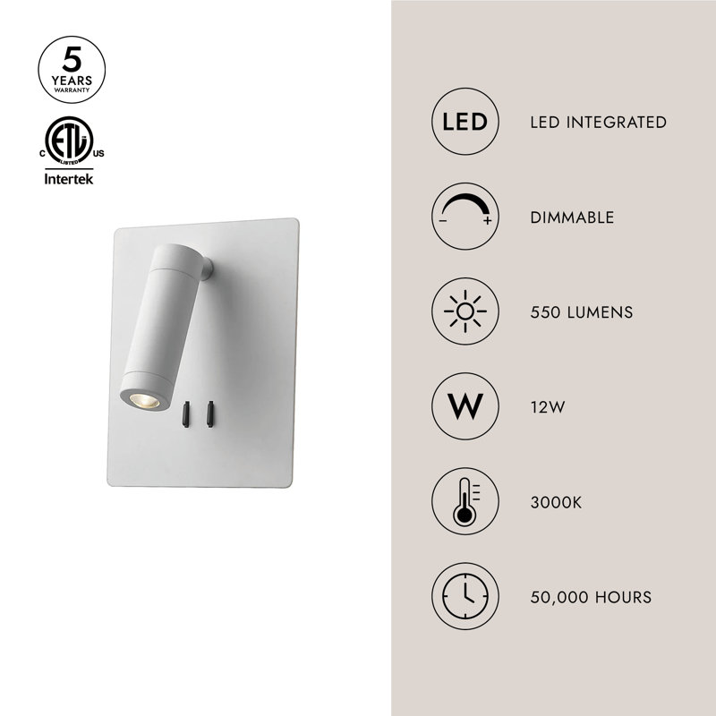 1 - Light LED Spotlight, Black