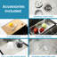 Évier de cuisine en acier inoxydable gris foncé 33 po x 19 po - fait à la main avec une station de travail polyvalente et moderne, finition intérieure hygiénique 33 po x 19 po-121629038