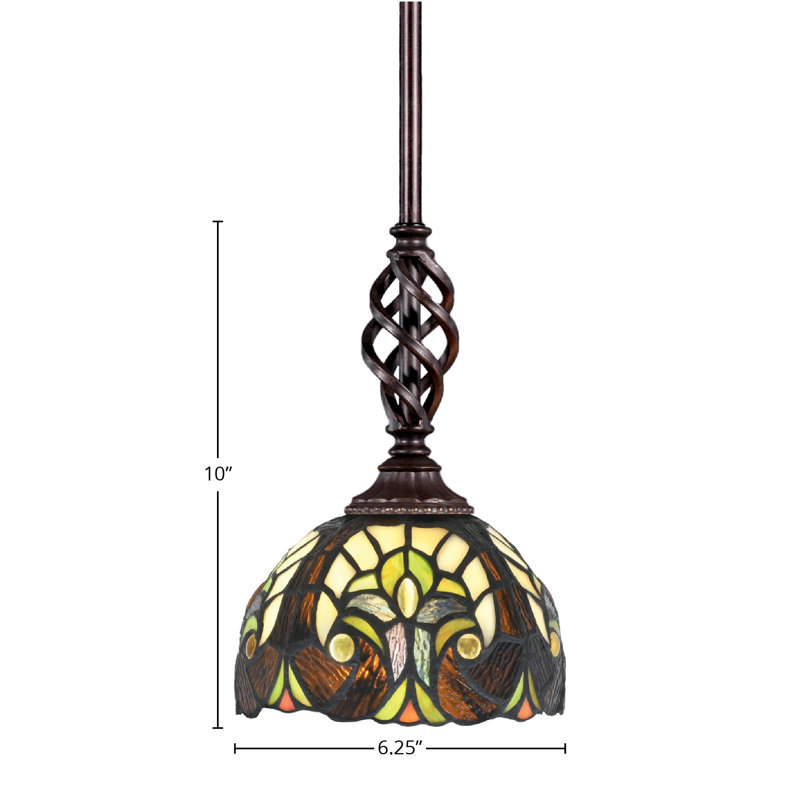 Mini-luminaire suspendu suspendu Elegatif, Cyprès ivoire
