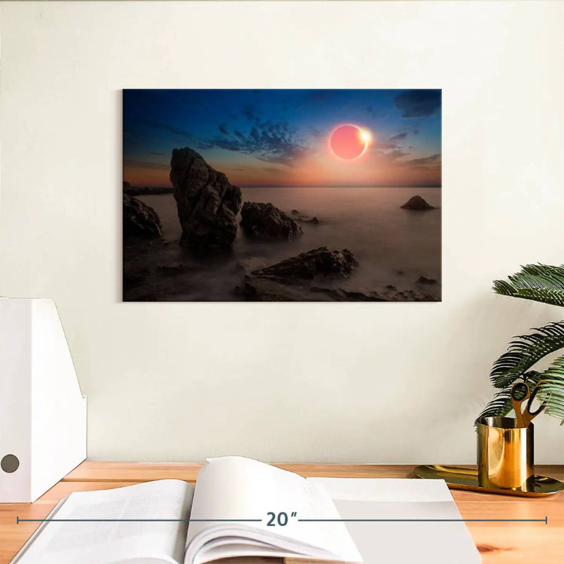 Gillard Solar Eclipse Gillard Scene, 8" H x 12" W
