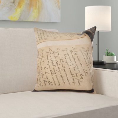 Old Letters Throw Pillow
