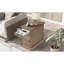 Table de bout de fauteuil avec porte-gobelets et compartiment de rangement, brun antique pour espace de vie, tiroir fonctionnel-2086509090
