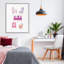 Giclée encadrée de chaises et caniches français, design par Krissy Mast-1343503600-1343503596
