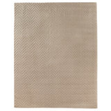 Demani Wool Chevron Area Rug in Linen