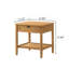 Ensemble de chambre à coucher 5 pièces avec grand lit tapissier en polyester texturé Vichy, commode, miroir, table de chevet et commode