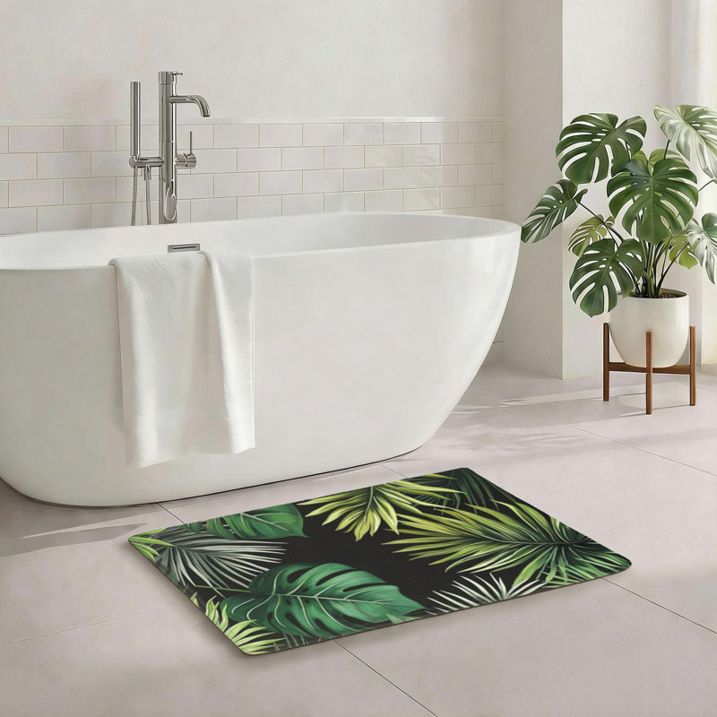 Tapis pour salle de bain Tropical, 20LX32W, tapis antidérapant pour salle de bain et salon Tropical