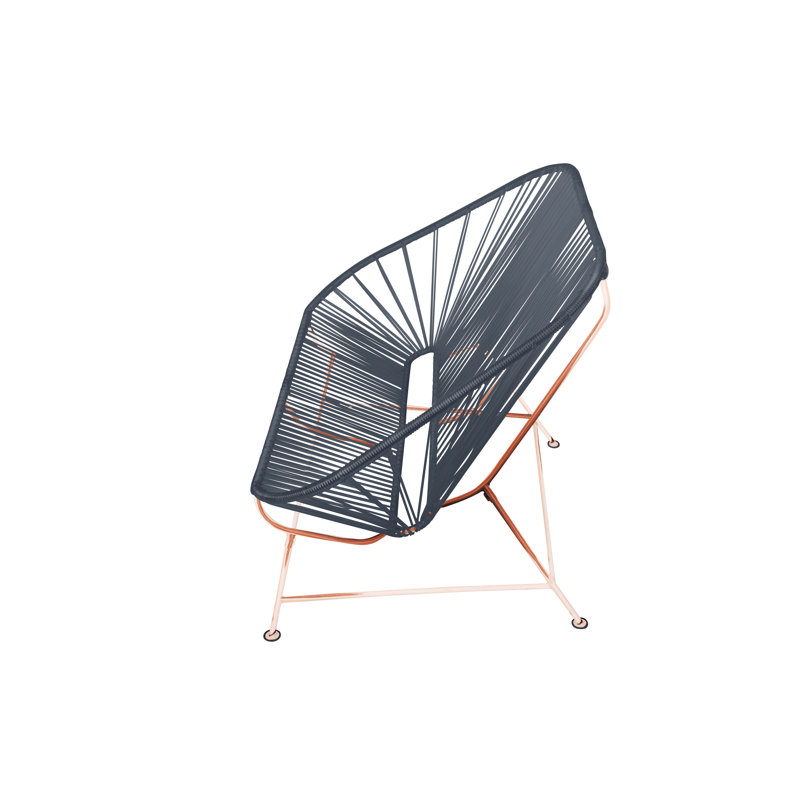 InLove Indoor/Outdoor Handmade Loveseat, Gray/Copper