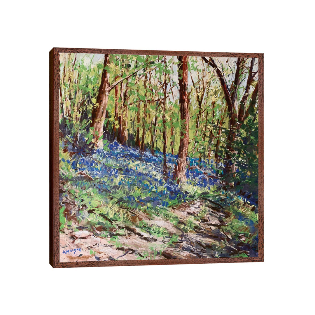 Blue Wood von Andrew Moodie - Galerie-verpackte Leinwand Giclée auf Leinwand