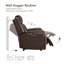Fauteuil inclinable électrique en cuir véritable à double moteur avec appui-tête et porte-gobelets Winslow-1478251654