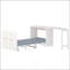 Lit simple escamotable avec rangement réglable