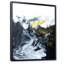 Or blanc et nuages de marbre jaune I - peinture sur toile-67229230-67229229