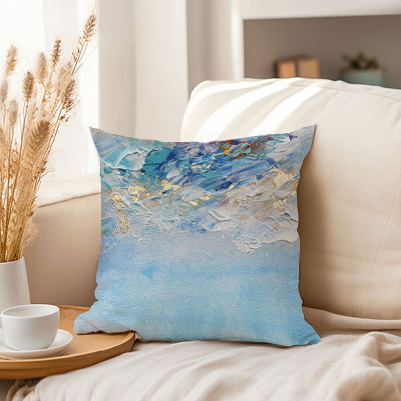 Abstract Alpine Luxe II Brush Strokes Transitional, 16"H x 16" W
