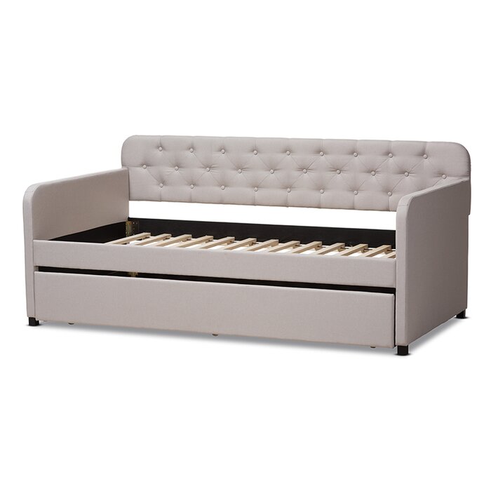 Charlton Home® Chehalis Upholstered Daybed with Trundle & Reviews | Wayfair