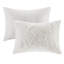 Édredon 3 pièces en chenille de coton - très grand / très grand, motif de feuilles, style de chambre à coucher de plage, très grand, esthétique,-129946323