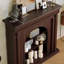 Foyer autoportant en bois massif Nut-Brown