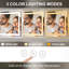36"X24" Led Bathroom Vanity Mirror,Backlit And Front Lit,Multifunction,Wall Mounted,Brushed Gold-1019350516