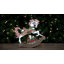 Figurine de cheval à bascule musicale 9 "Merry Christmas