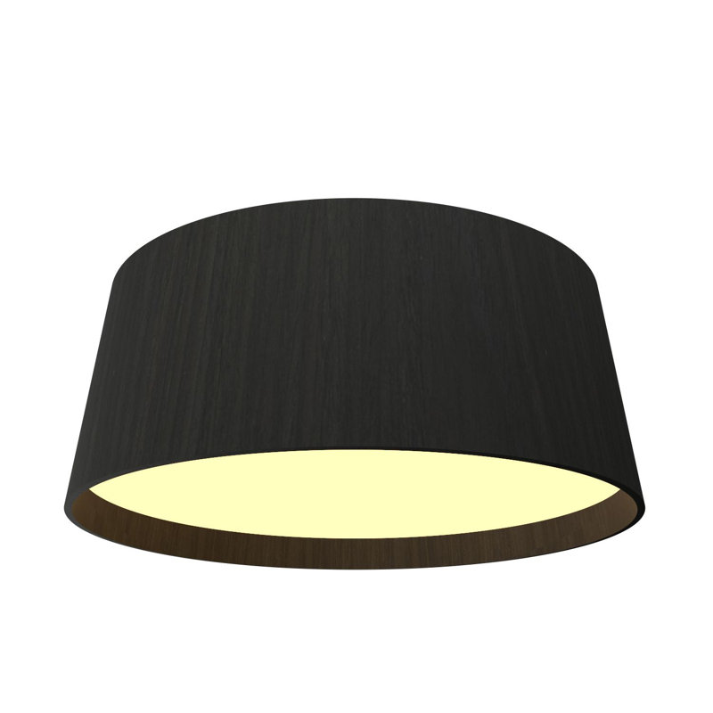 Cônico 1 - Light LED Flush Mount, 9.75" H x 24.18" W x 24.18" D, Charcoal