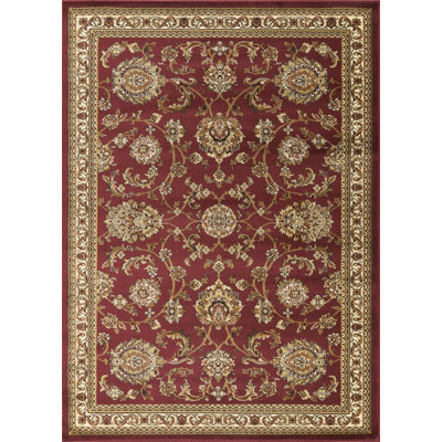 Traditional Classic Area Rug - Trend-Forward Tones, Heritage Charm & Timeless Style (Red)