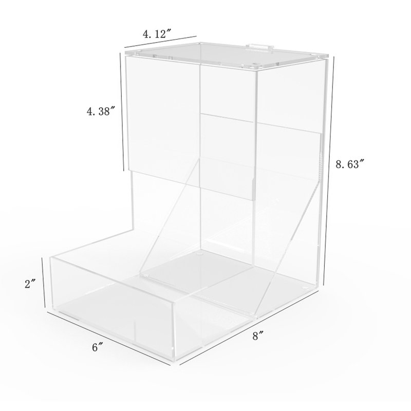 Distributeur de gravité en plastique 6 pi x H 8,6 po x P 8 po