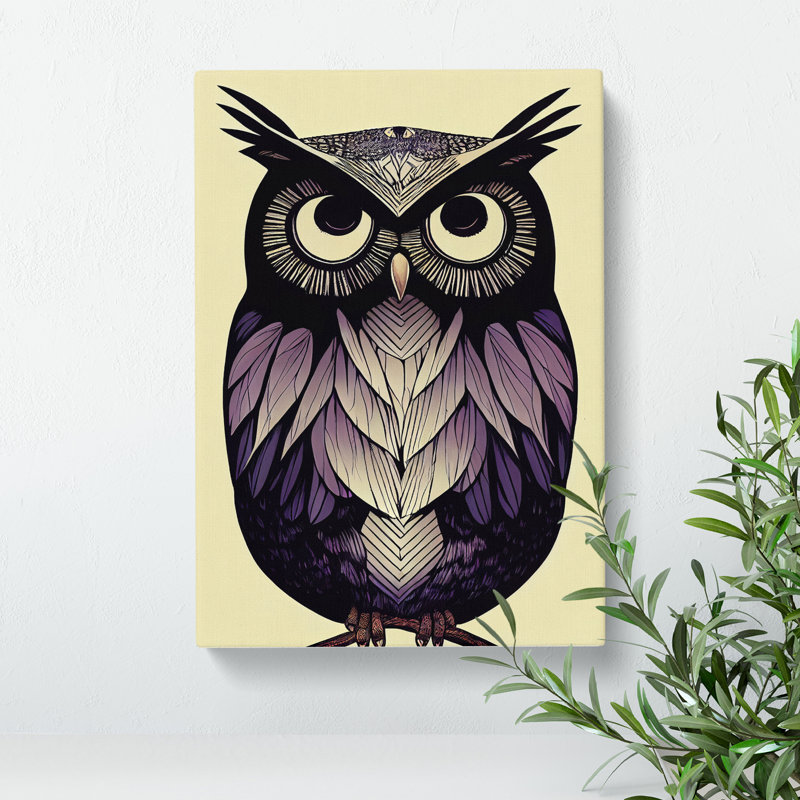 Spirited Owl - Wrapped Canvas, 76cm H x 50cm W x 3cm D