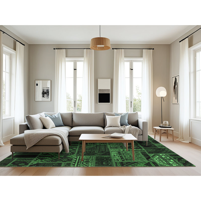 Patchwork Indoor Rug, Rectangle 8' x 12'