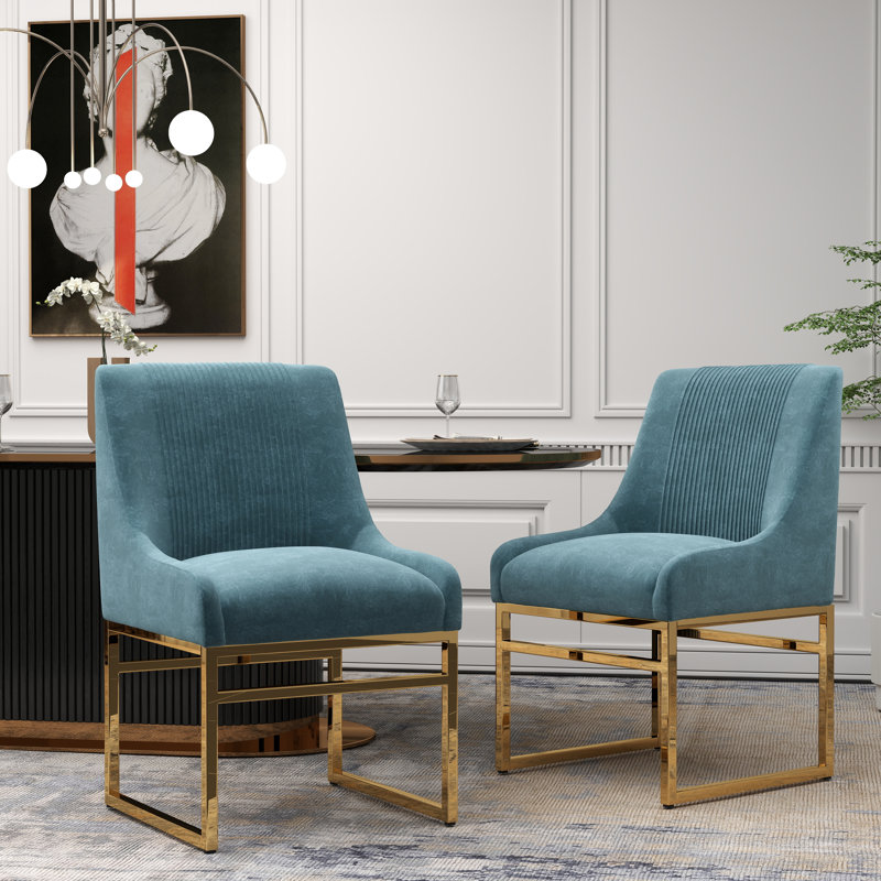 Chaise d'appoint Zanthia, 4, Sarcelle